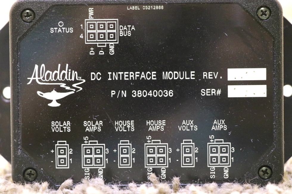 USED MOTORHOME 38040036 ALADDIN DC INTERFACE MODULE RV PARTS FOR SALE RV Components 