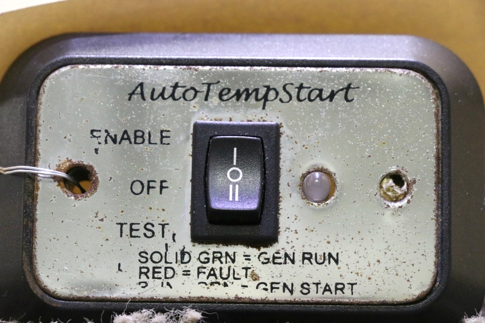 USED MOTORHOME AUTOTEMPSTART SWITCH PANEL A9159CH RV PARTS FOR SALE RV Components 