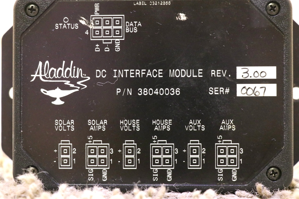USED ALADDIN DC INTERFACE MODULE PN: 38040036 RV PARTS FOR SALE RV Components 