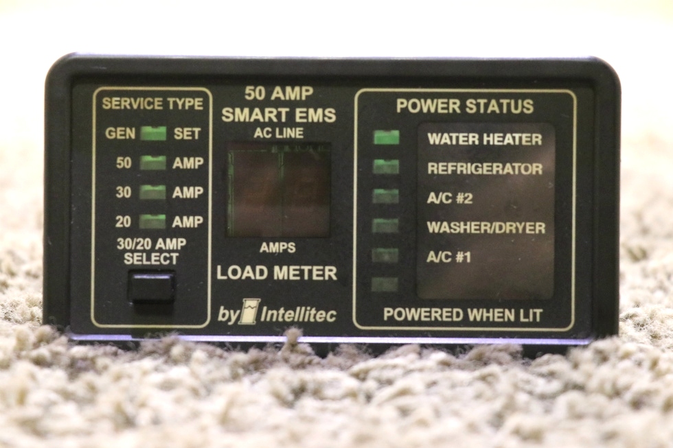 RV Components USED 50 AMP SMART EMS BY INTELLITEC 0000684100 DISPLAY