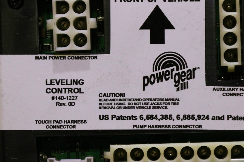 USED POWER GEAR 140-1227 LEVELING CONTROL BOARD RV PARTS FOR SALE RV Components 