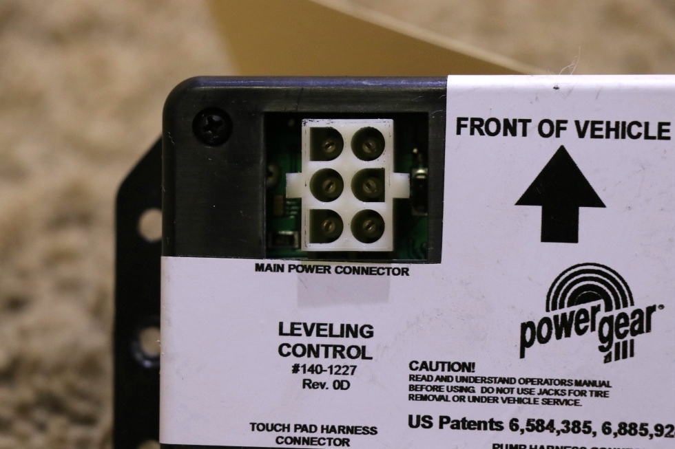 USED POWER GEAR 140-1227 LEVELING CONTROL BOARD RV PARTS FOR SALE RV Components 