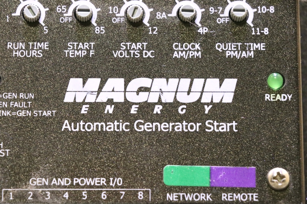USED RV MAGNUM ENERGY AUTOMATIC GENERATOR START MOTORHOME PARTS FOR SALE RV Components 