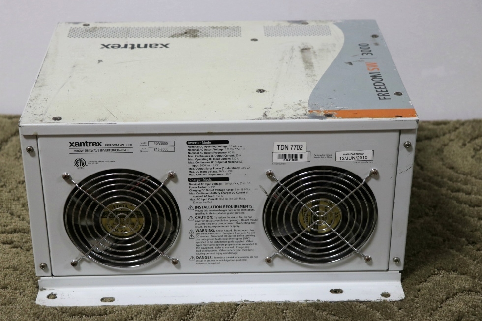 RV Components USED FSW 3000 RV XANTREX FREEDOM SW 3000 INVERTER CHARGER