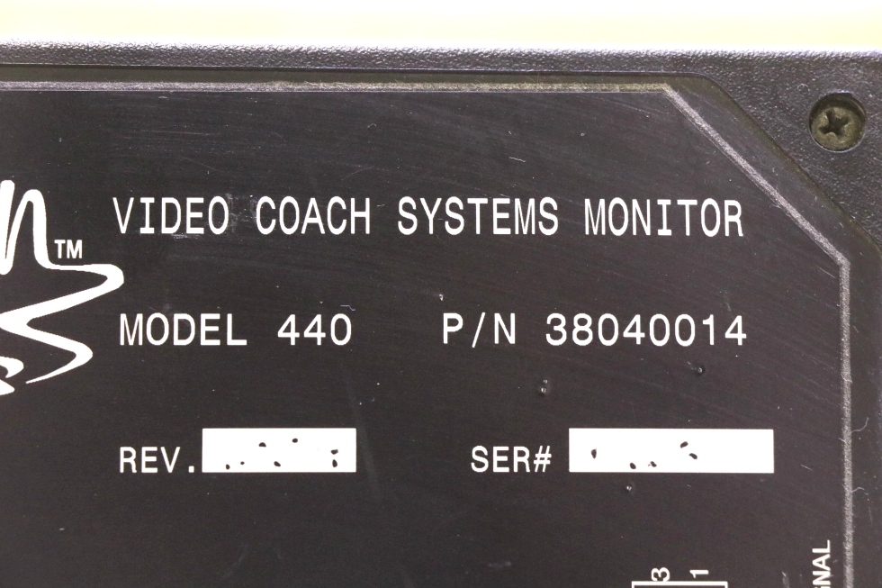 USED 38040014 ALADDIN VIDEO COACH SYSTEMS MONITOR MOTORHOME PARTS FOR SALE RV Components 