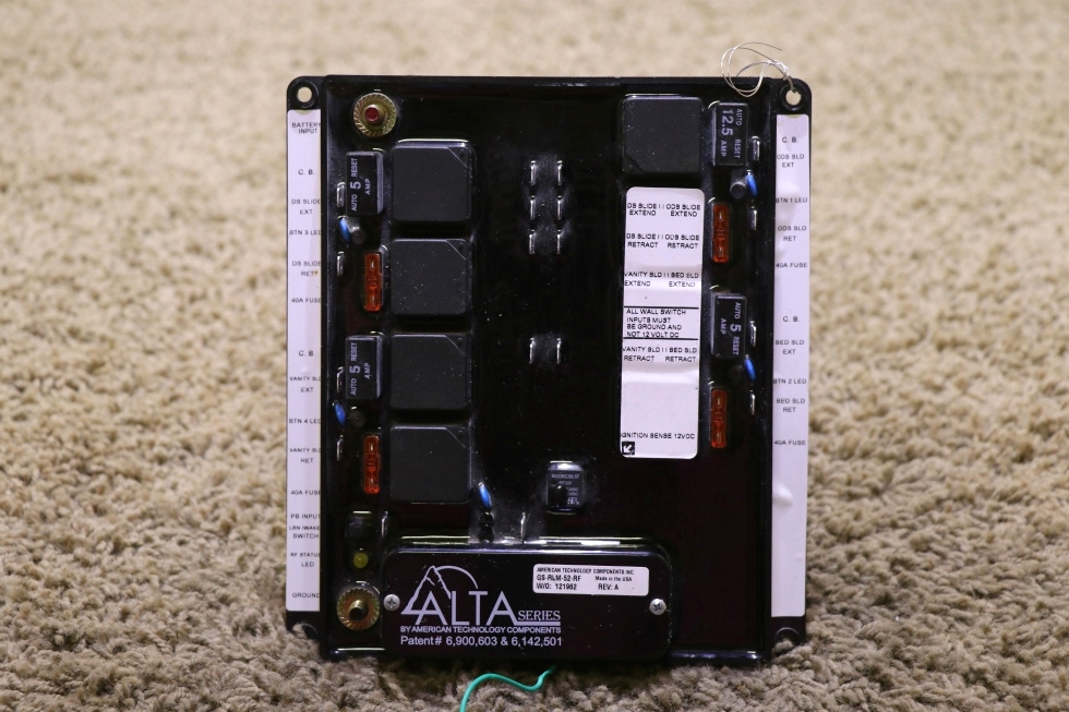 USED RV ALTA SERIES GS-RLM-52-RF SLIDE OUT CONTROL BOARD MOTORHOME PARTS FOR SALE RV Components 