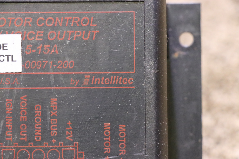 USED 00-00971-200 MOTOR CONTROL WITH VOICE OUTPUT BY INTELLITEC RV PARTS FOR SALE RV Components 