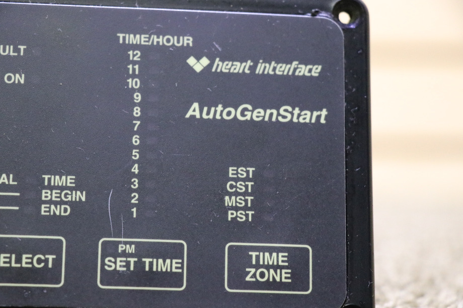 USED HEART INTERFACE AUTOGENSTART REMOTE PANEL 84-2057-02 RV PARTS FOR SALE RV Components 