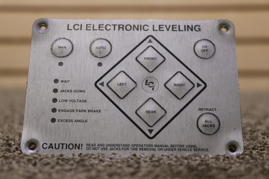 USED LCI ELECTRONIC LEVELING TOUCH PAD MOTORHOME PARTS FOR SALE RV Components 