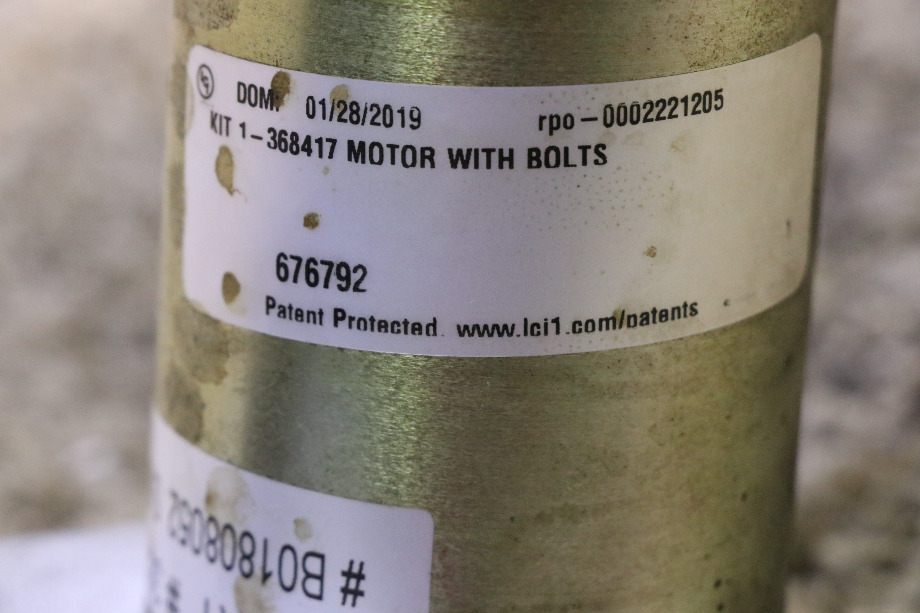 USED LIPPERT COMPONENTS 368417 SLIDE OUT MOTOR RV PARTS FOR SALE RV Components 