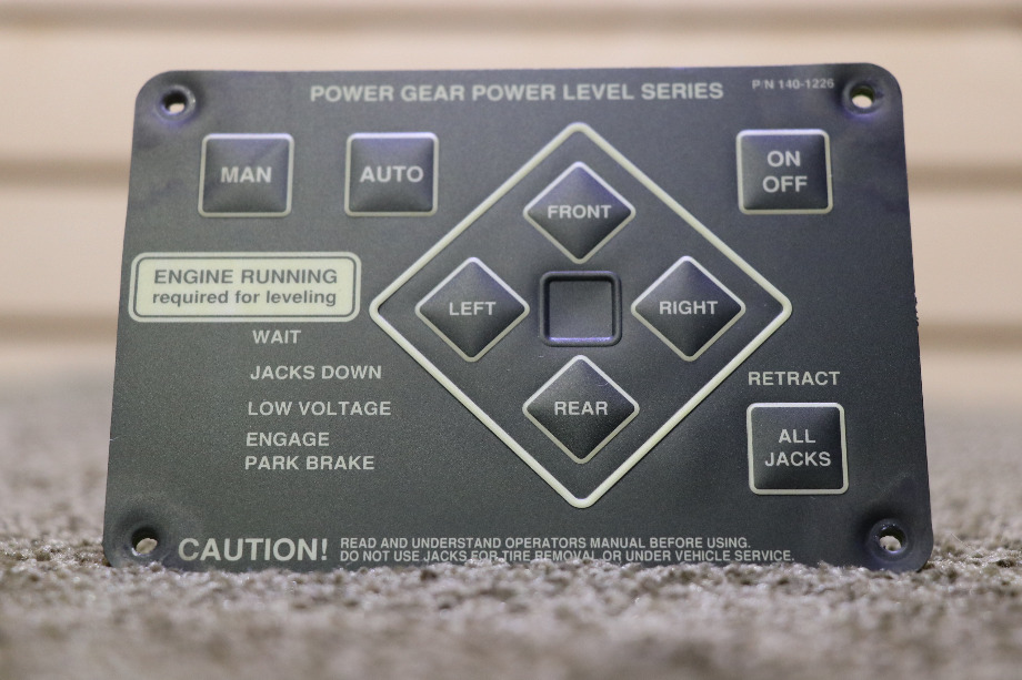 USED RV POWER GEAR POWER LEVEL SERIES 140-1226 TOUCH PAD FOR SALE RV Components 