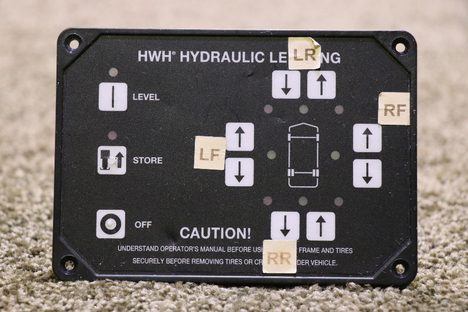 USED HWH HYDRAULIC LEVELING TOUCH PAD AP29691 MOTORHOME PARTS FOR SALE RV Components 