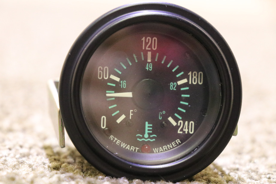 USED STEWART WARNER 469A COOLANT TEMPERATURE DASH GAUGE MOTORHOME PARTS FOR SALE RV Components 