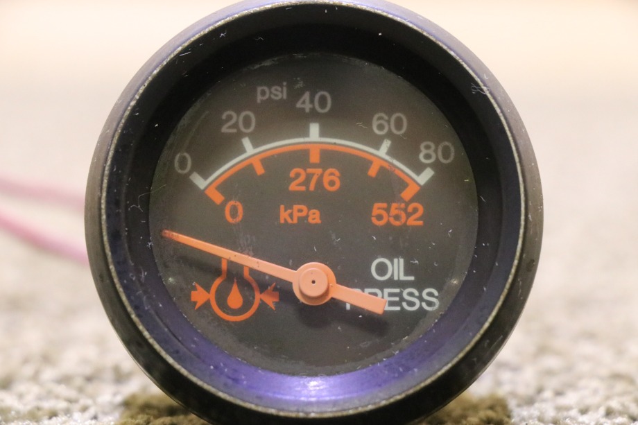 USED PREVOST/RV/MOTORHOME OIL PRESSURE DASH GAUGE 56-1525 FOR SALE RV Components 