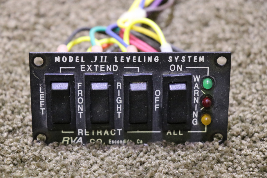 USED MOTORHOME RVA JII LEVELING SYSTEM SWITCH PANEL FOR SALE RV Components 