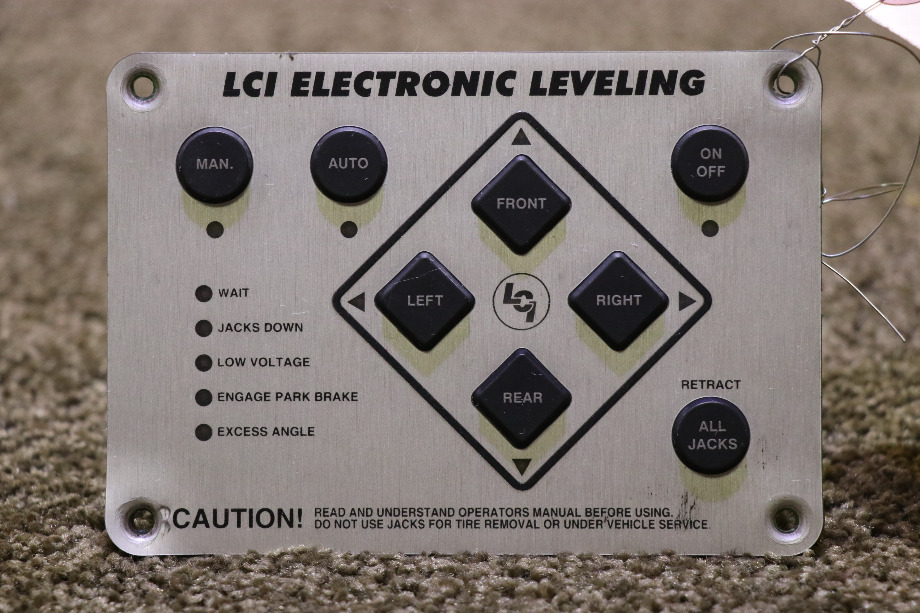 USED MOTORHOME LCI ELECTRONIC LEVELING 10537B TOUCH PAD FOR SALE RV Components 