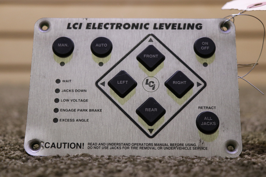 USED MOTORHOME LCI ELECTRONIC LEVELING 10537B TOUCH PAD FOR SALE RV Components 