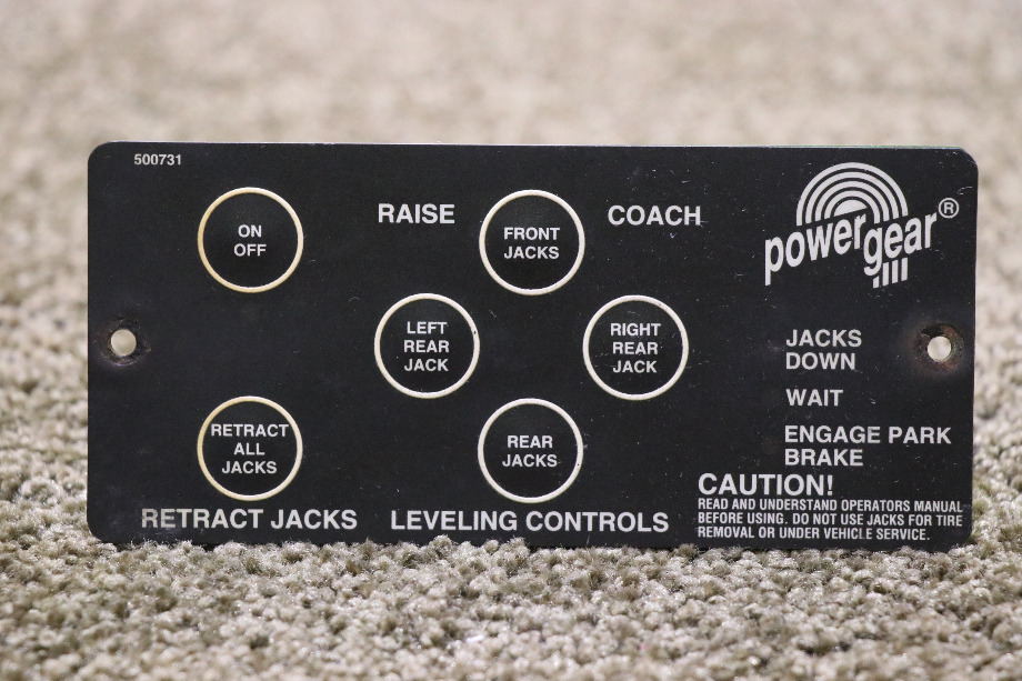 USED POWER GEAR LEVELING CONTROLS 500731 TOUCH PAD MOTORHOME PARTS FOR SALE RV Components 