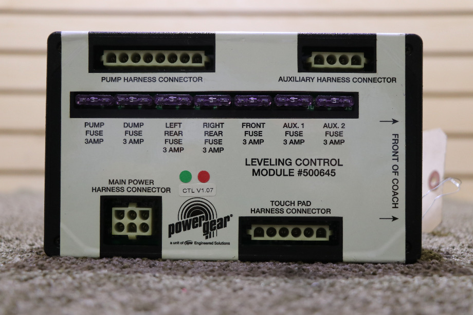 USED RV/MOTORHOME POWER GEAR LEVELING CONTROL MODULE 500645 FOR SALE RV Components 