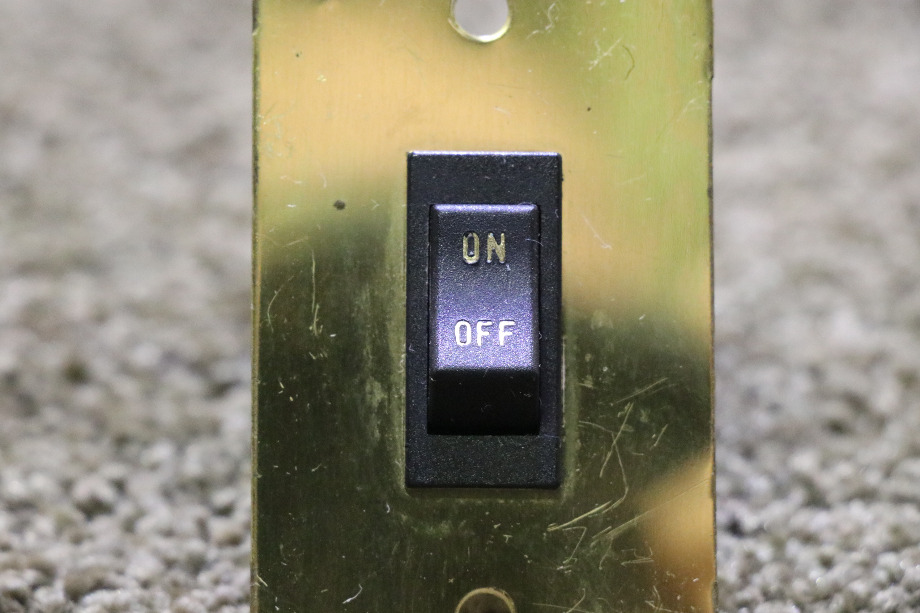 USED JRV BRASS SWITCH PANEL RV/MOTORHOME PARTS FOR SALE RV Components 