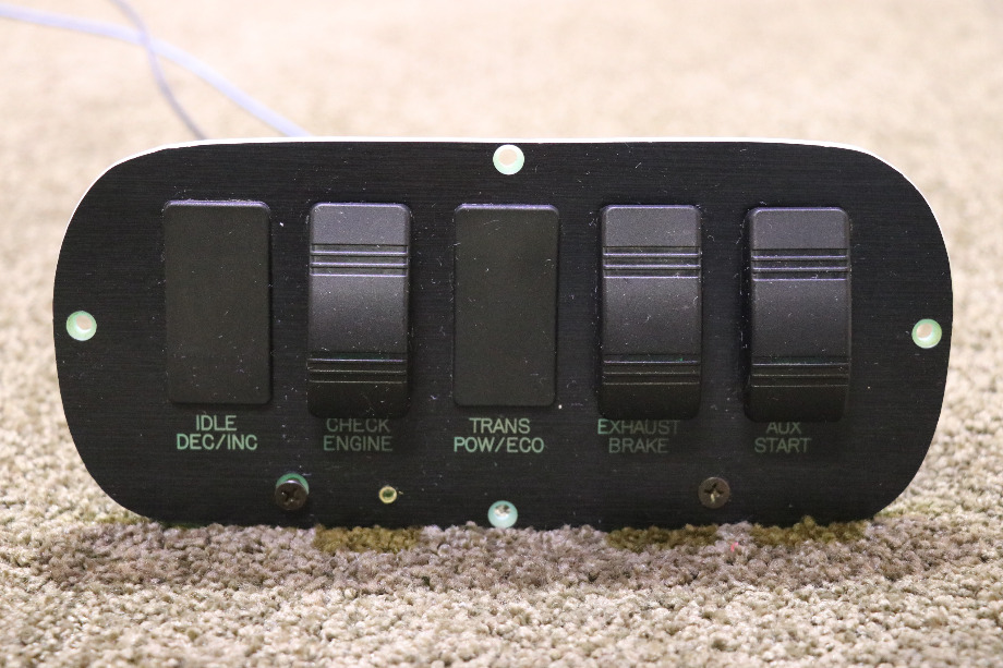 USED MOTORHOME BLACK SWITCH PANEL FOR SALE RV Components 