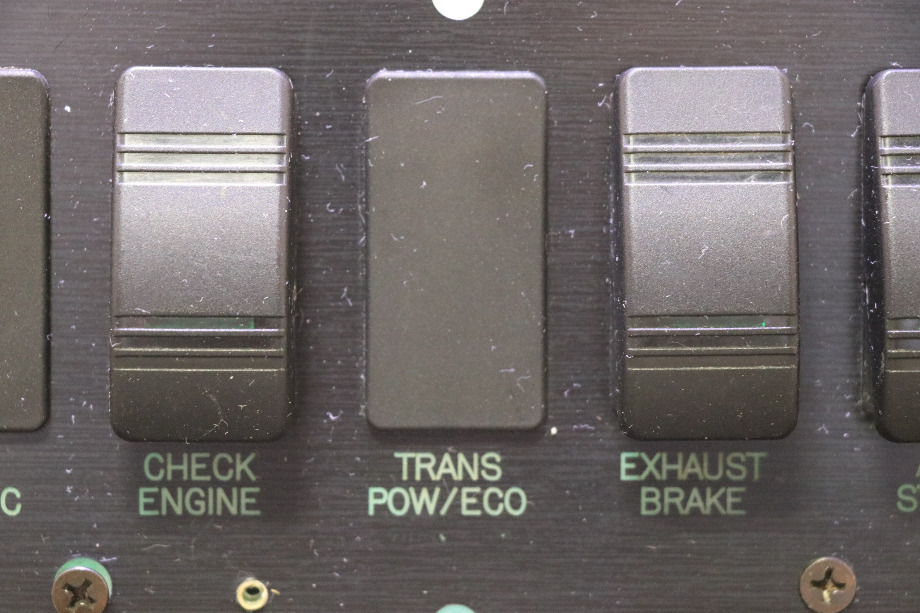 USED MOTORHOME BLACK SWITCH PANEL FOR SALE RV Components 
