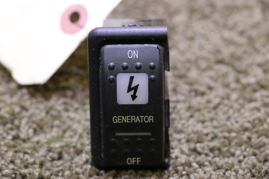 USED ON / OFF GENERATOR DASH SWITCH MOTORHOME PARTS FOR SALE RV Components 