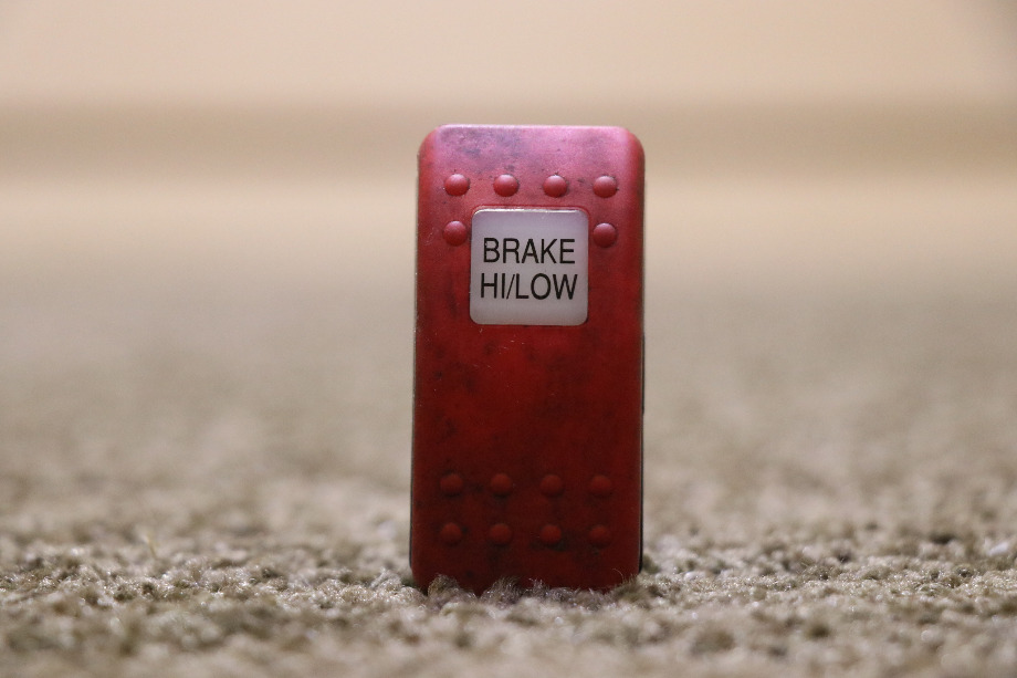 USED RED BRAKE HI / LOW V6D1 DASH SWITCH MOTORHOME PARTS FOR SALE RV Components 