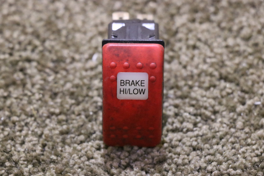 USED RED BRAKE HI / LOW V6D1 DASH SWITCH MOTORHOME PARTS FOR SALE RV Components 