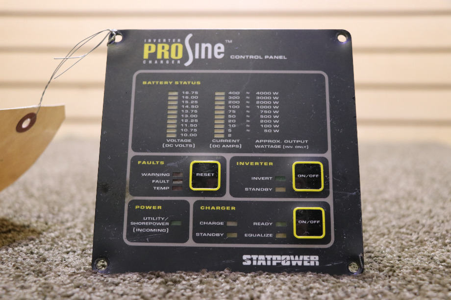 USED RV PROSINE INVERTER CHARGER CONTROL PANEL FOR SALE RV Components 