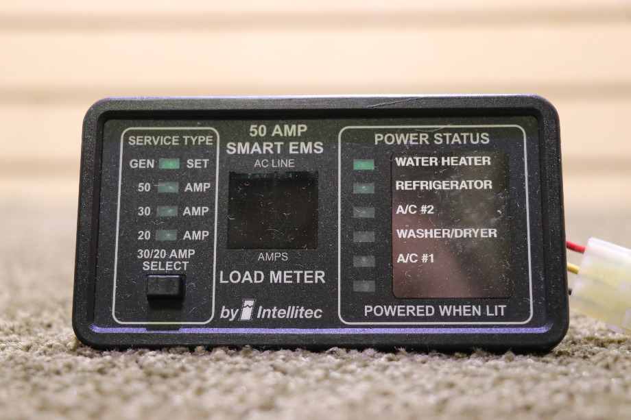 USED RV/MOTORHOME 50 AMP SMART EMS BY INTELLITEC DISPLAY PANEL 00-00903-150 FOR SALE RV Components 