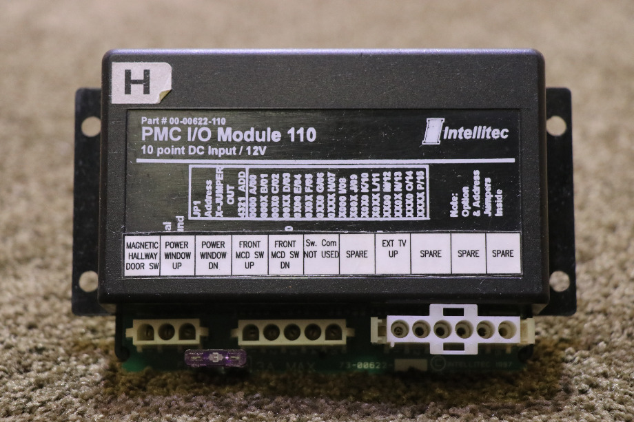 USED MOTORHOME 00-00622-110 PMC I/O MODULE 110 BY INTELLITEC FOR SALE RV Components 
