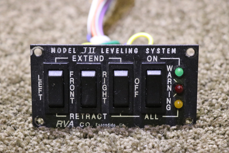 USED RVA JII LEVELING SYSTEM SWITCH PANEL RV/MOTORHOME PARTS FOR SALE RV Components 