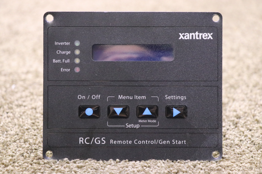 USED XANTREX RC/GS REMOTE CONTROL / GEN START PANEL RV PARTS FOR SALE RV Components 