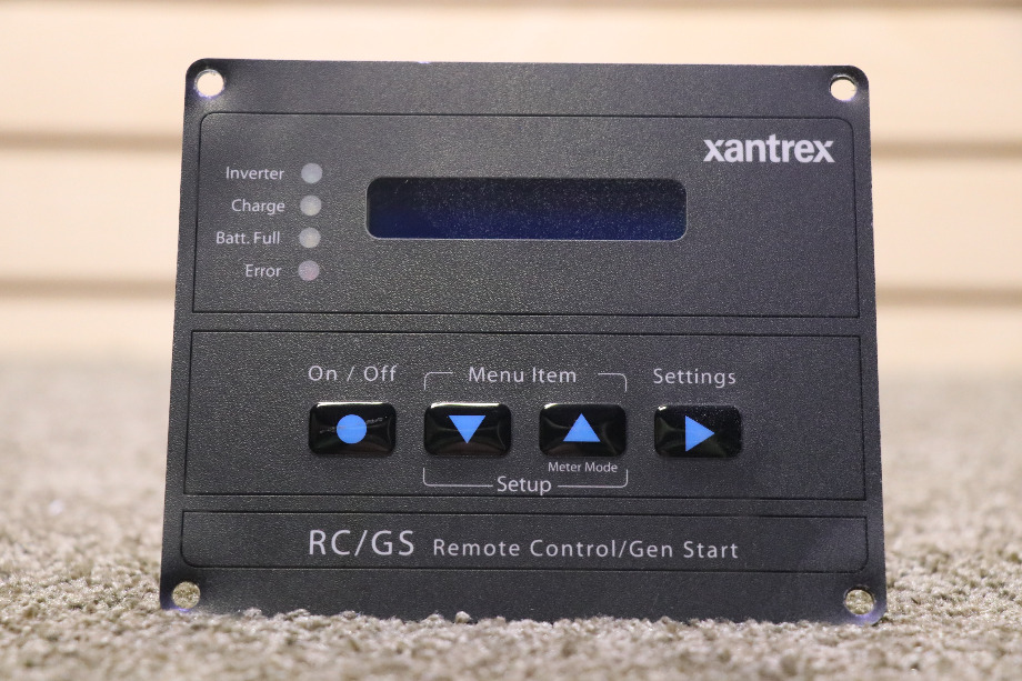 USED XANTREX RC/GS REMOTE CONTROL / GEN START PANEL RV PARTS FOR SALE RV Components 
