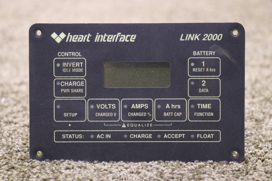 USED RV HEART INTERFACE LINK 2000 REMOTE PANEL 84-2012-01 FOR SALE RV Components 