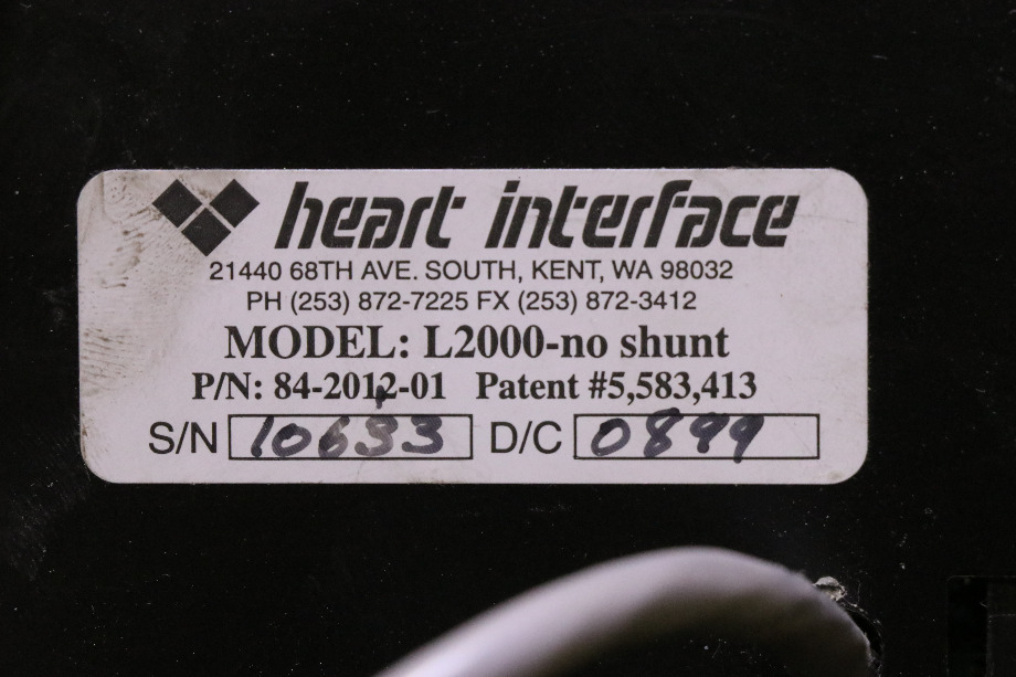 USED RV HEART INTERFACE LINK 2000 REMOTE PANEL 84-2012-01 FOR SALE RV Components 