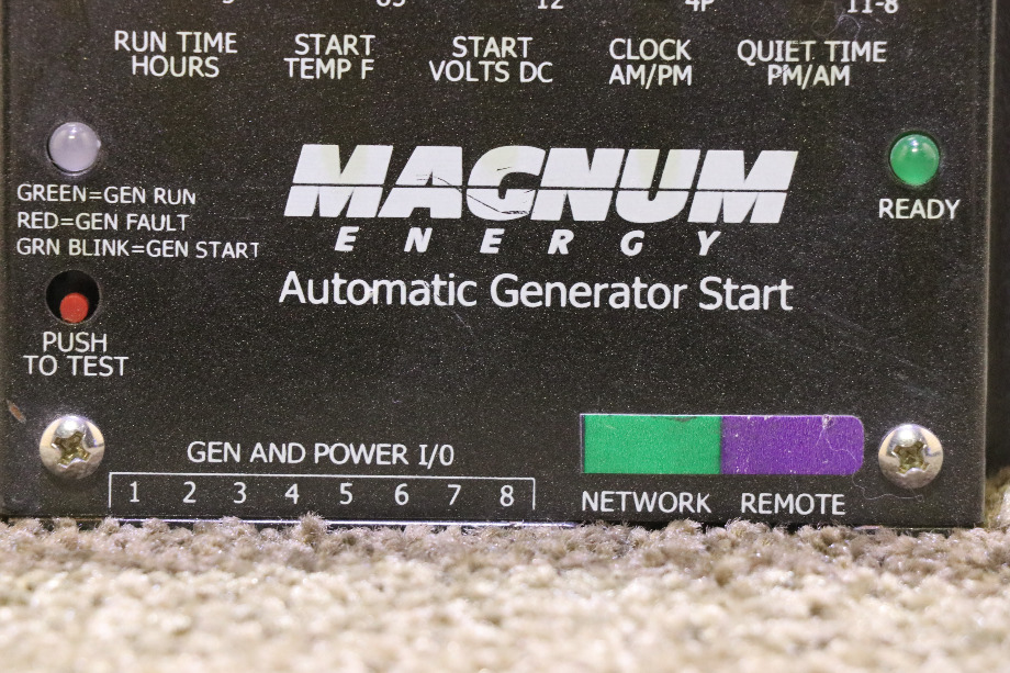 USED MOTORHOME MAGNUM ENERGY AUTO GEN START FOR SALE RV Components 
