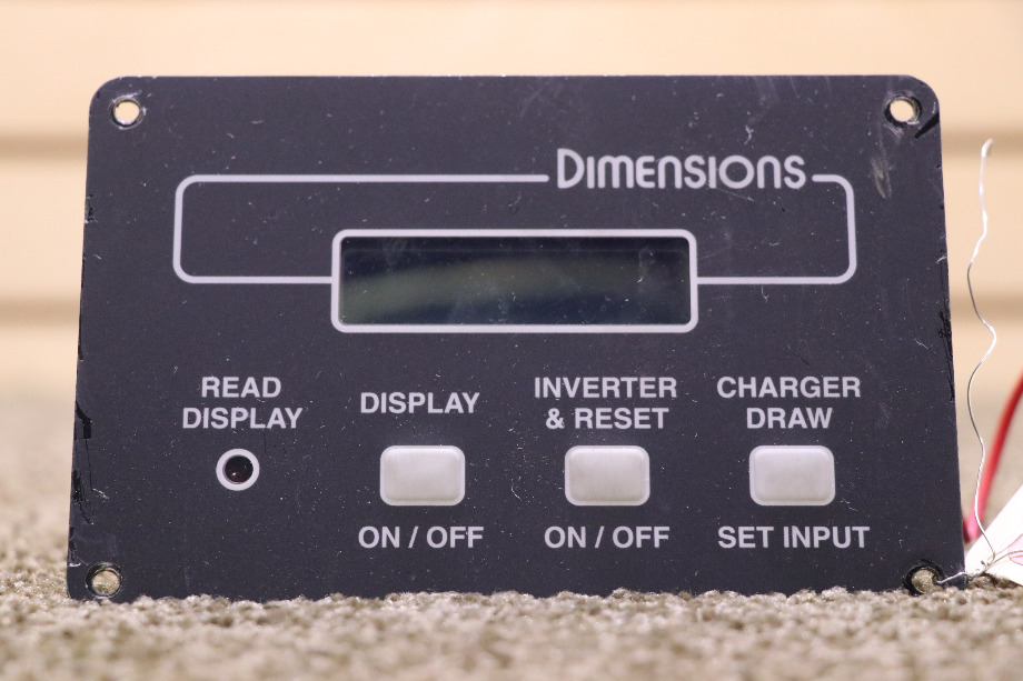 USED DIMENSIONS INVERTER REMOTE PANEL 141315-1 RV PARTS FOR SALE RV Components 