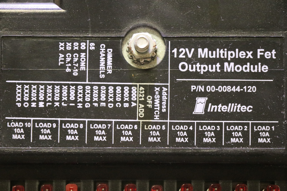 USED 00-00844-120 INTELLITEC 12V MULTIPLEX FET OUTPUT MODULE MOTORHOME PARTS FOR SALE RV Components 