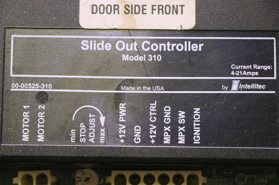 USED INTELLITEC MODEL 310 SLIDE OUT CONTROLLER 00-00525-310 MOTORHOME PARTS FOR SALE RV Components 