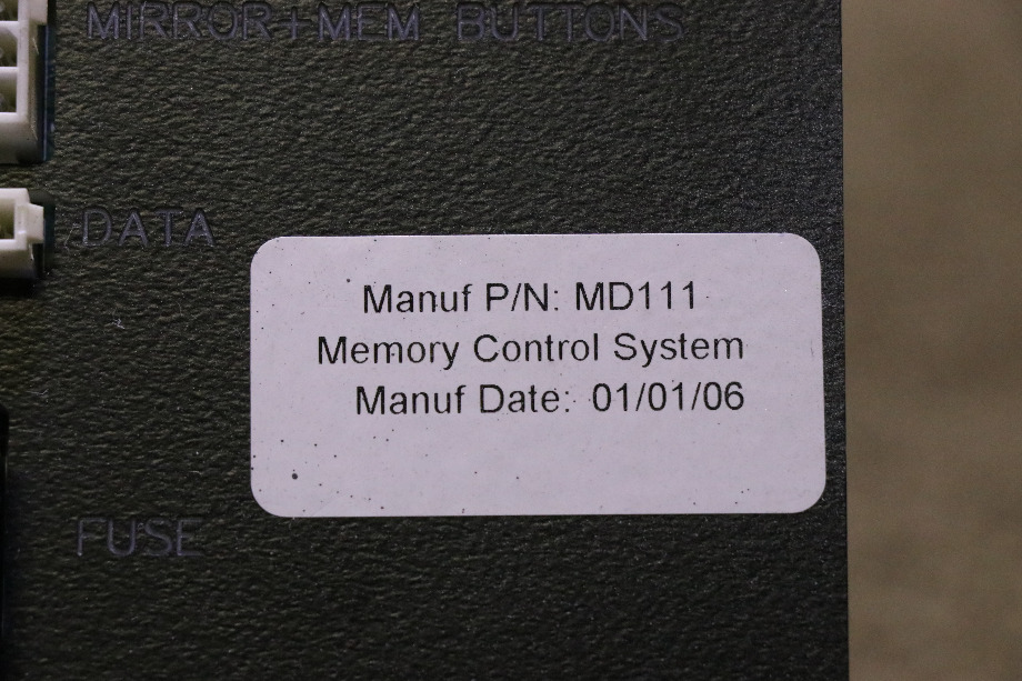 USED RV MD111 MEMORY CONTROL SYSTEM FOR SALE RV Components 