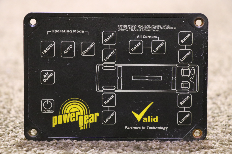 USED MOTORHOME VALID VTL02A008-1 POWER GEAR LEVEL CONTROLLER TOUCH PAD FOR SALE RV Components 