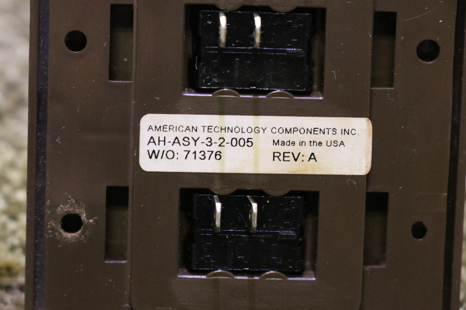 USED RV/MOTORHOME AMERICAN TECHNOLOGY AH-ASY-3-2-005 SWITCH PANEL FOR SALE RV Components 