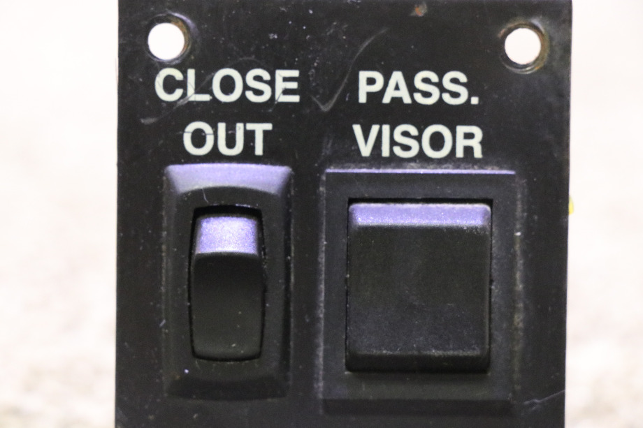 USED BEAVER CLOSE OUT / PASS VISOR SWITCH PANEL RV PARTS FOR SALE RV Components 