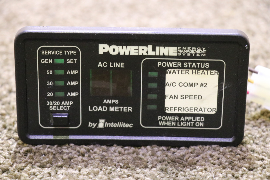 USED 00-00903-250 POWERLINE EMS BY INTELLITEC DISPLAY PANEL RV PARTS FOR SALE RV Components 