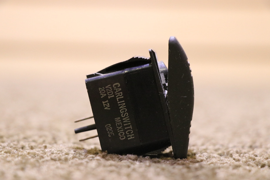 USED BLACK V2D1 ROCKER DASH SWITCH RV/MOTORHOME PARTS FOR SALE RV Components 