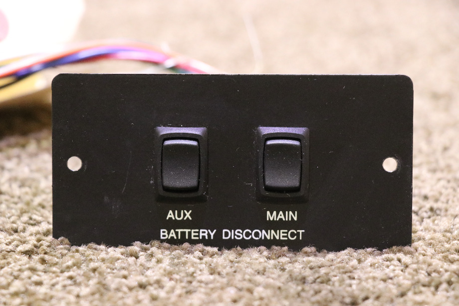 USED AUX / MAIN BATTERY DISCONNECT SWITCH PANEL L9224 RV/MOTORHOME PARTS FOR SALE RV Components 