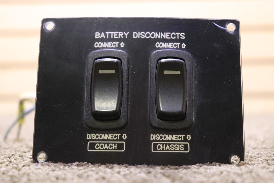 USED MOTORHOME BATTERY DISCONNECT SWITCH PANEL FOR SALE RV Components 