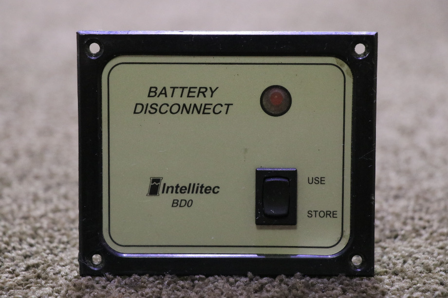 USED MOTORHOME BD0 INTELLITEC BATTERY DISCONNECT 01-00066-004 SWITCH PANEL FOR SALE RV Components 